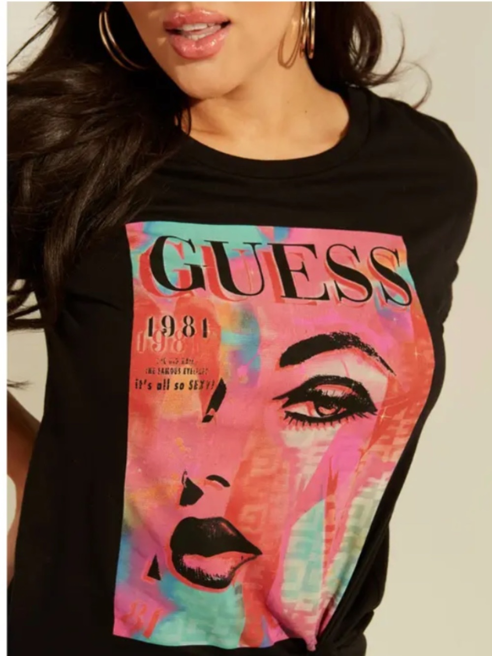 GUESS Covergirl Graphic Tee